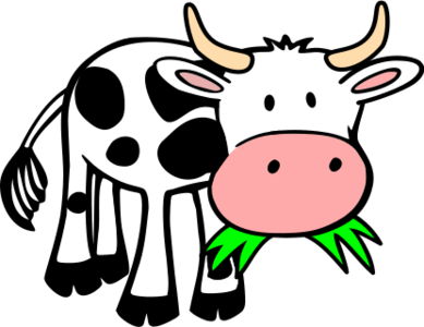 clip art clipart svg openclipart color 食物 动物 cow cartoon mammal mouth caricature happy barn farm milk comic chocolate big eating tail grass eat produce comic style domestic cattle feeding chewing agricultural georgic 剪贴画 颜色 卡通 吃的 哺乳类动物 漫画 荒诞