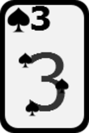 clip art clipart svg openclipart black white grayscale card remix three cards spades deck gambling casino gamble 剪贴画 黑色 白色 去色 卡牌 卡片