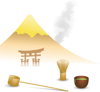 clip art clipart svg openclipart scenery mug hot color scene japanese tea serve japan serving style japon 剪贴画 颜色 场景 风景 日本 日本人