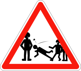 clip art clipart svg openclipart red black color white road 图标 sign symbol school kids warning road sign traffic triangle violence caution pupils 剪贴画 颜色 符号 标志 黑色 白色 红色 小孩 儿童 学校 公路 马路 道路 警告 三角形