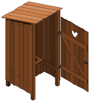 clip art clipart svg openclipart brown open wooden wood storage bathroom toilet cupboard wc latrine 剪贴画 木制品 木材 木头