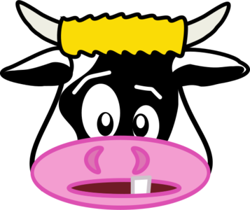 clip art clipart svg openclipart color 动物 cow cartoon mammal tooth head caricature happy barn farm milk comic chocolate big tail produce one single farmer domestic cattle toothed chewing 剪贴画 颜色 卡通 哺乳类动物 漫画 荒诞