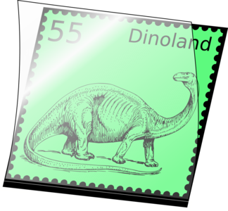 clip art clipart svg openclipart green simple black color 动物 图标 sign symbol photorealistic post stamp postal postage dinosaur mounted themed dino opened philately stamp mount stamps airmail post office 剪贴画 颜色 符号 标志 绿色 草绿 黑色