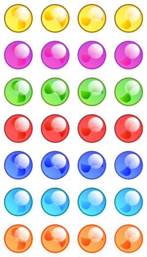 clip art clipart svg openclipart color game balls shiny colored marbles different rows theme five games seven skin custom image five or more glossy balls gnome games 7x5 剪贴画 颜色 游戏