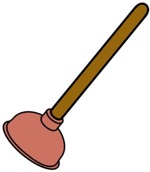 clip art clipart svg openclipart brown red color wood clean bathroom toilet rubber plunger toilet plunger 剪贴画 颜色 红色 木制品 木材 木头