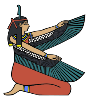 clip art clipart svg openclipart color wing ancient egypt egyptian balance externalsource personification winged goddess maat personification of balance 剪贴画 颜色