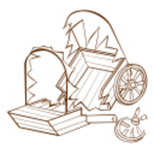 clip art clipart svg openclipart color 图标 sign symbol map game rpg playing wagon caravan role role-playing wreckage wreck 剪贴画 颜色 符号 标志 游戏 地图