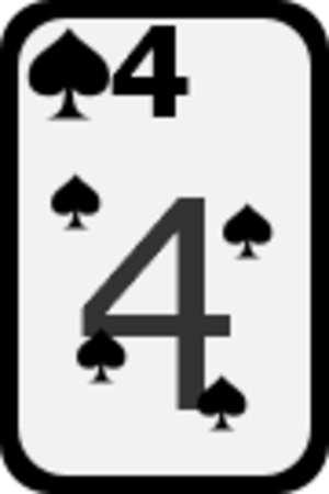 clip art clipart svg openclipart black white grayscale card remix cards four spades deck gambling casino gamble 剪贴画 黑色 白色 去色 卡牌 卡片