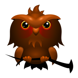 clip art clipart svg openclipart brown color nature 动物 bird branch cartoon character night owl cute hunter buho 剪贴画 颜色 卡通 可爱 鸟