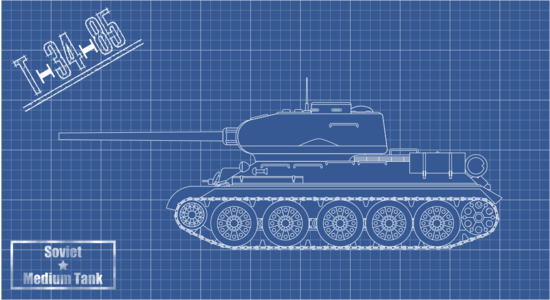 clip art clipart svg openclipart blue drawing white vehicle military soviet tank technical 剪贴画 白色 蓝色