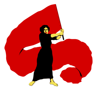 clip art clipart svg openclipart red color woman lady 图标 sign symbol female flag revolution socialism capitalism protest logo international working womansday day holding against proletarian 剪贴画 颜色 符号 标志 女人 女性 红色 女士 旗帜