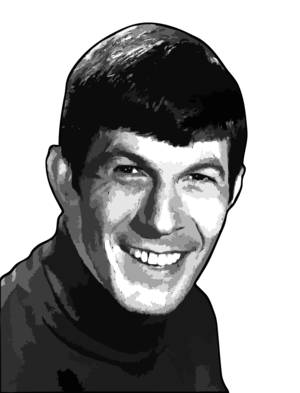clip art clipart svg openclipart drawing grayscale 男孩 man smiling profile famous-people pencil male guy photographer woodcut singer actor poet scifi spock obituary startrek nimoy film director 剪贴画 男人 男性 去色 微笑 头像 头部