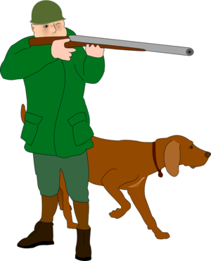 clip art clipart svg openclipart brown green color dog fighter soldier war battle gun hunter scent canine hunt jaeger aim hound 剪贴画 颜色 绿色 草绿 狗