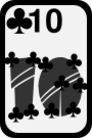 clip art clipart svg openclipart black color grayscale card remix cards clubs deck gambling casino ten gamble 剪贴画 颜色 黑色 去色 卡牌 卡片