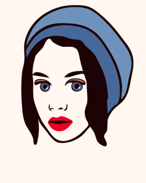 clip art clipart svg openclipart red color blue woman lady 人物 cartoon head female person portrait 女孩 face hat hair young lips avatar hairdressing long bright trendy beanie 帽子 剪贴画 颜色 卡通 女人 女性 红色 蓝色 女士 人类 头发 毛发 肖像 头像 年轻
