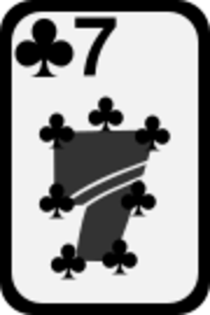 clip art clipart svg openclipart black color grayscale card remix cards clubs deck gambling casino seven gamble 剪贴画 颜色 黑色 去色 卡牌 卡片