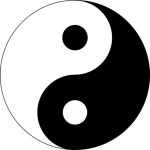 clip art clipart svg openclipart black white 图标 sign symbol round dao tao sticker logo balance badge yang taoism harmony zen ying dring drang ying-yang 剪贴画 符号 标志 黑色 白色