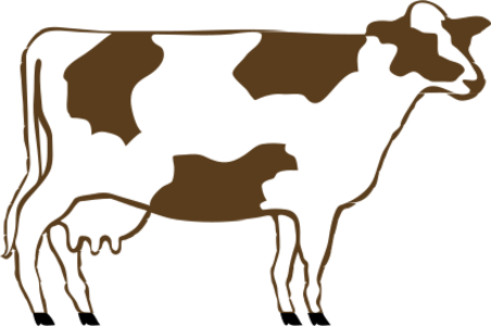 clip art clipart svg openclipart brown color 动物 white cow cartoon mammal caricature spots happy barn farm milk chocolate big tail externalsource bovine produce large view side farming domestic cattle chewing dairy animal female cattle 剪贴画 颜色 卡通 白色 哺乳类动物 大型的 漫画 荒诞