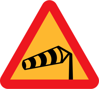 clip art clipart svg openclipart 交通 sign wind warning traffic danger triangle roadsign international rules side wind sock side wind 剪贴画 标志 路标 危险 警告 三角形