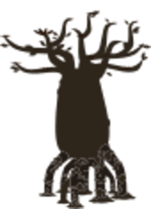 clip art clipart svg openclipart hot color tree silhouette background bottle desert glitch shapes species firebog bottletree bottle tree climates 剪贴画 颜色 剪影 树木