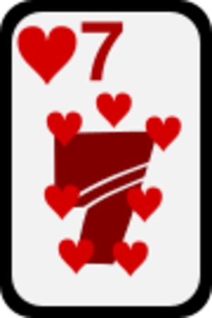 clip art clipart svg openclipart red black color card hearts cards deck gambling casino seven gamble 剪贴画 颜色 黑色 红色 卡牌 卡片