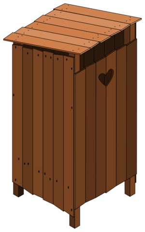 clip art clipart svg openclipart brown wooden wood storage closed bathroom toilet cupboard wc latrine 剪贴画 木制品 木材 木头