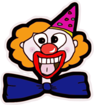 clip art clipart svg openclipart colorful color cartoon head happy man circus entertainment face playing smiling smile comic creepy male guy clown fool cirxus party hat 剪贴画 颜色 卡通 男人 男性 彩色 微笑 多彩