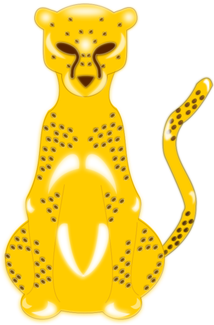 clip art clipart svg openclipart color nature yellow 动物 running colour spots fast africa african run body speed cat big wild print strong sitting full drawn cheetah leoparg jaguar 剪贴画 颜色 黄色 彩色 高速