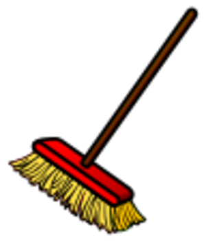 clip art clipart image svg openclipart simple color household work tool plastic aid brush clean floor cleaning dust broom sweep cleaner's broom sweeping sweeper 剪贴画 颜色 工具