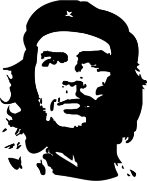 clip art clipart svg openclipart black white worker star male socialist che guevara movement free cuba militant revolutionary 剪贴画 男人 男性 黑色 白色 星星