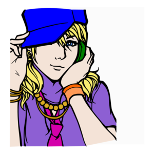 clip art clipart svg openclipart color blue line art woman lady female character 女孩 sketch hat clothes wear lineart blonde girls 帽子 剪贴画 颜色 线描 线条画 女人 女性 蓝色 女士 衣服