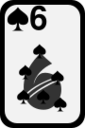 clip art clipart svg openclipart black white grayscale card remix cards spades deck gambling casino six gamble 剪贴画 黑色 白色 去色 卡牌 卡片