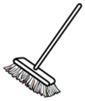 clip art clipart image svg openclipart simple black household work white tool plastic aid brush clean cleaning broom sweep cleaner's broom sweeping 剪贴画 黑色 白色 工具