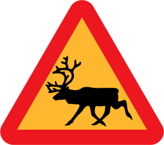 clip art clipart image svg openclipart 动物 交通 sign warning reindeer deer traffic danger triangle wild roadsign jumping international rules 剪贴画 标志 路标 危险 警告 三角形