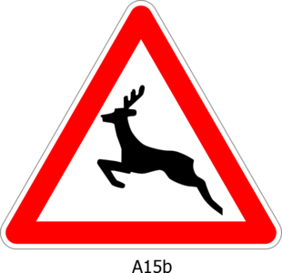 clip art clipart svg openclipart red black 动物 white vehicle road sign warning deer danger triangle roadsign crossing caution regulation 剪贴画 标志 黑色 白色 红色 路标 公路 马路 道路 危险 警告 三角形