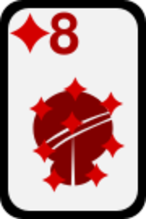 clip art clipart svg openclipart red black color card cards diamonds deck gambling casino eight gamble 剪贴画 颜色 黑色 红色 卡牌 卡片