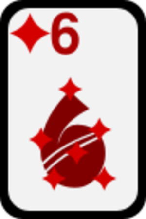 clip art clipart svg openclipart red black color card cards diamonds deck gambling casino six gamble 剪贴画 颜色 黑色 红色 卡牌 卡片