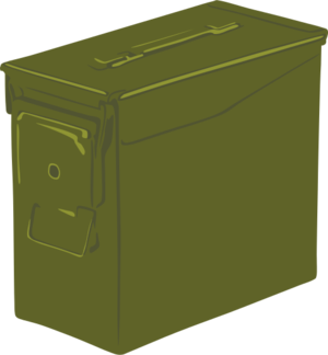 clip art clipart svg openclipart green box container can military storage geocaching ammunition ammo 剪贴画 绿色 草绿 容器