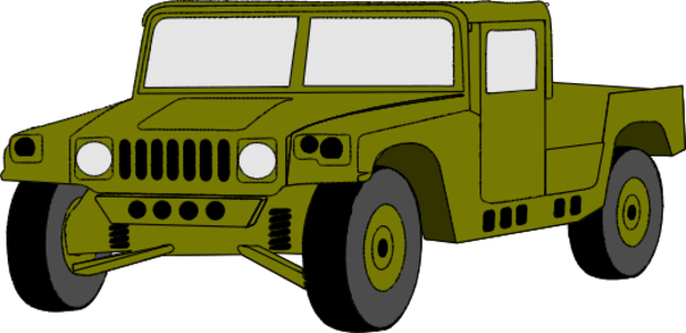 clip art clipart svg openclipart green color transportation 交通 drive travel truck military soldiers humvee hummer 剪贴画 颜色 绿色 草绿 运输 驾车 旅行