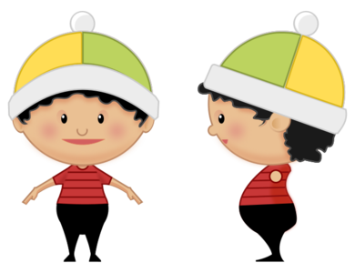 clip art clipart svg openclipart color child kid lady cartoon female hands 女孩 hat view side toon toon kid 帽子 剪贴画 颜色 卡通 女人 女性 女士 小孩 儿童