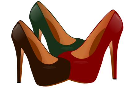 clip art clipart svg openclipart brown green red color lady female shoes high girls ladies high heels heels 剪贴画 颜色 绿色 草绿 女人 女性 红色 女士