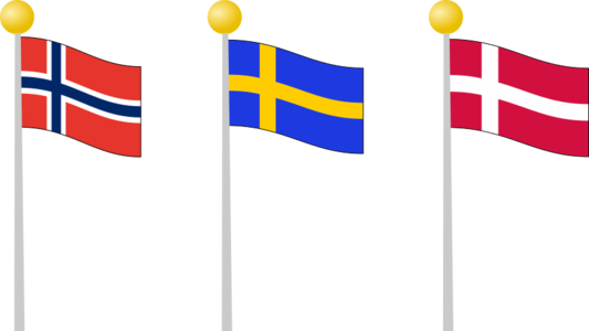 svg flags europe sweden european norway denmark pole scandinavia flag pole 旗帜 欧洲