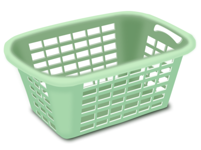 clip art clipart svg openclipart green color empty basket plastic clothes dirty laundry 剪贴画 颜色 绿色 草绿 衣服