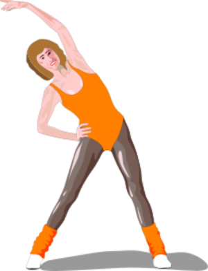 clip art clipart svg openclipart color woman 人物 cartoon female 运动 女孩 exercise fitness gym slim aerobics gymnastics diet excercise 剪贴画 颜色 卡通 女人 女性