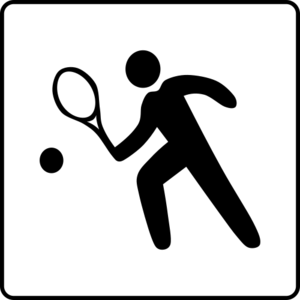 clip art clipart svg openclipart black white 图标 sign symbol pictogram 运动 sports playing tennis hotel facilities services available tennis filed 剪贴画 符号 标志 黑色 白色