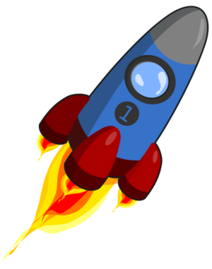 clip art clipart svg openclipart red color blue yellow fly flying cartoon space rocket nasa take off large orbit space rocket universe takeoff take-off launch engines 剪贴画 颜色 卡通 红色 蓝色 黄色 大型的 飞行