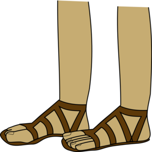 clip art clipart svg openclipart brown color man body part footwear shoe human male guy legs foot sandal 剪贴画 颜色 男人 男性 人类 人