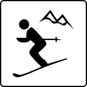 clip art clipart svg openclipart black white 图标 sign symbol pictogram 运动 sports skiing ski golf field hotel facilities services slope available 剪贴画 符号 标志 黑色 白色
