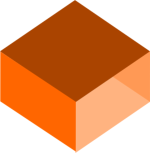 clip art clipart svg openclipart color box orange shape geometrical dimensional tri-dimensional monocromatic 剪贴画 颜色 橙色
