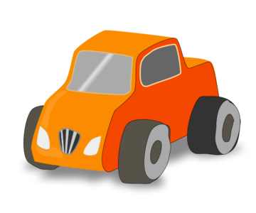 clip art clipart svg openclipart simple color car vehicle cartoon funny toy truck fun orange kids traffic delivery 剪贴画 颜色 卡通 小汽车 汽车 橙色 小孩 儿童 玩具